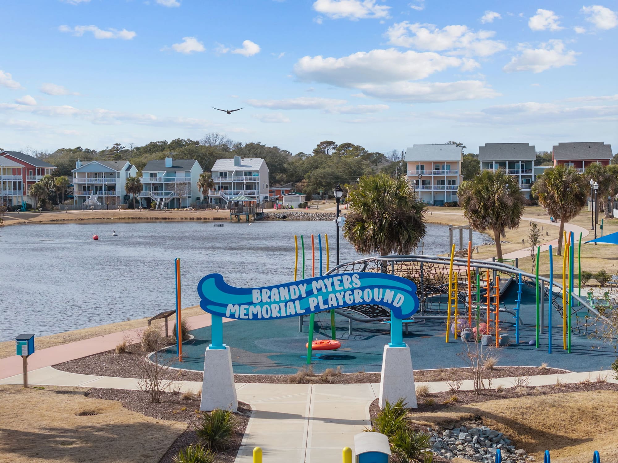 The playground at Carolina Beach Lake Park